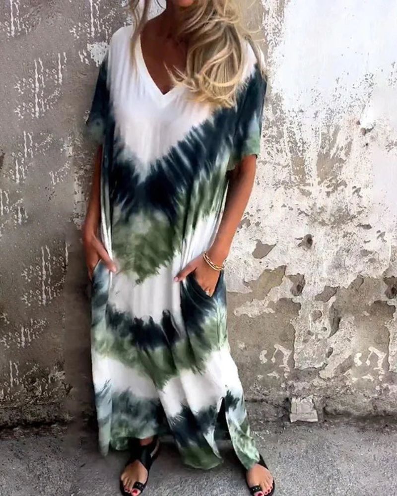 MARIA - TIE DYE BOHO DRESS