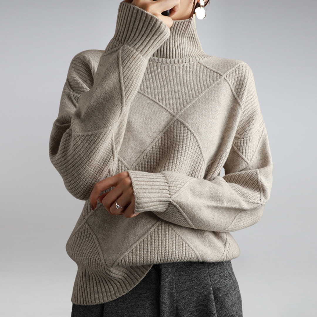 Ava™ Cashmere Turtleneck Sweater