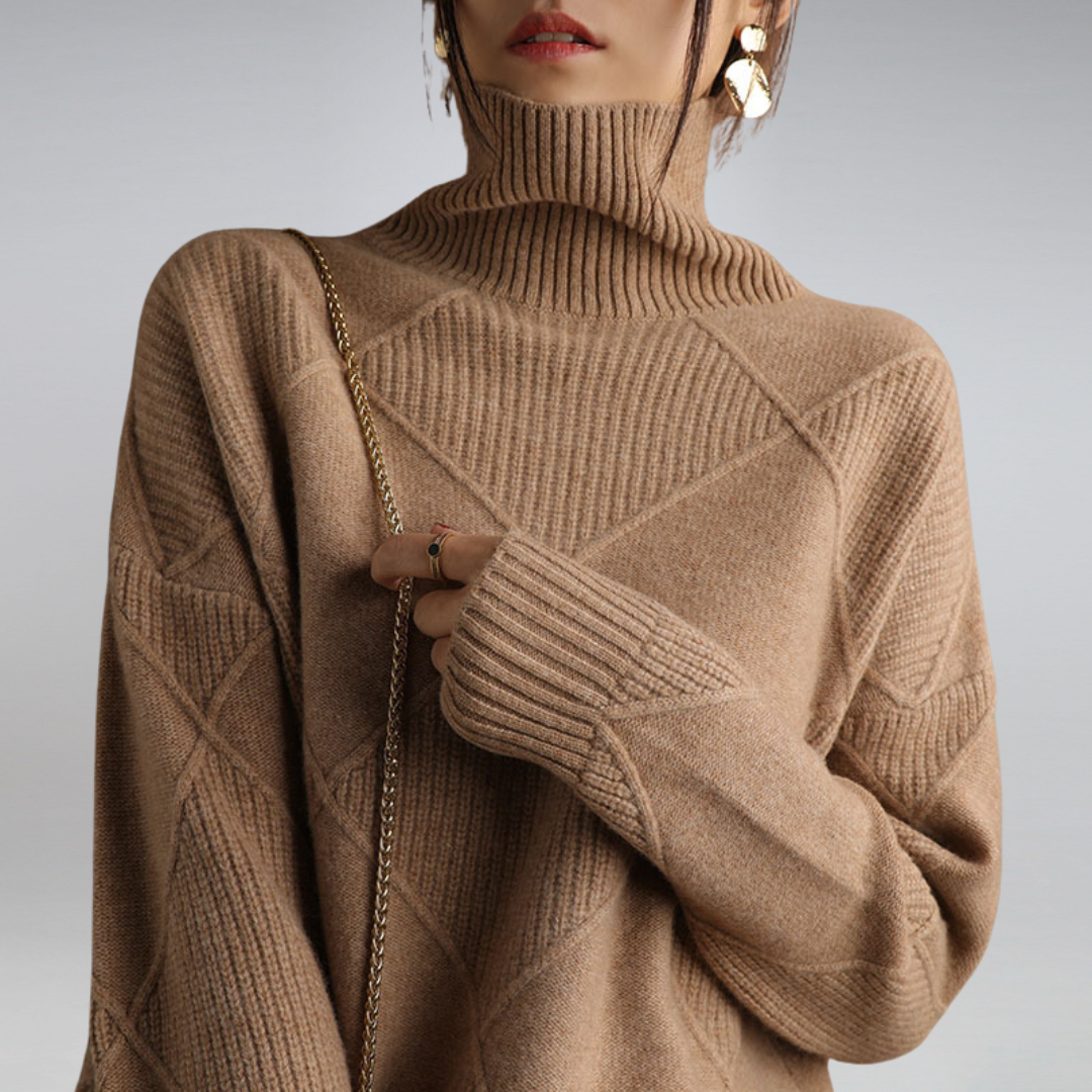 Ava™ Cashmere Turtleneck Sweater
