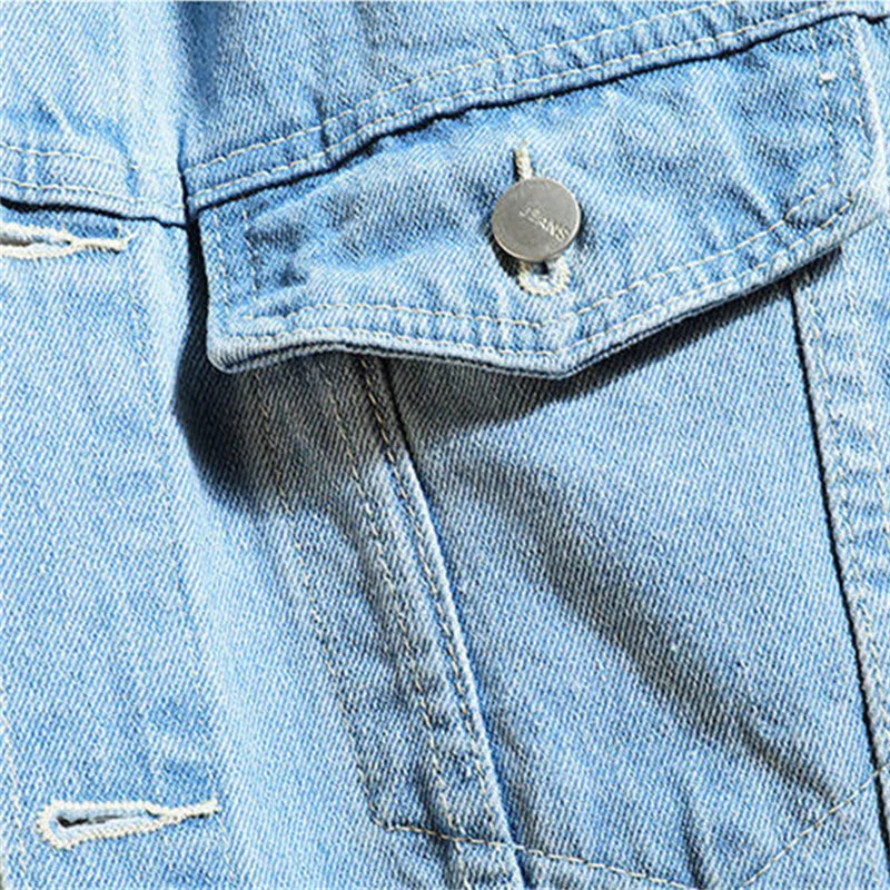 Damien™ - Men’s Denim Jacket with Hood