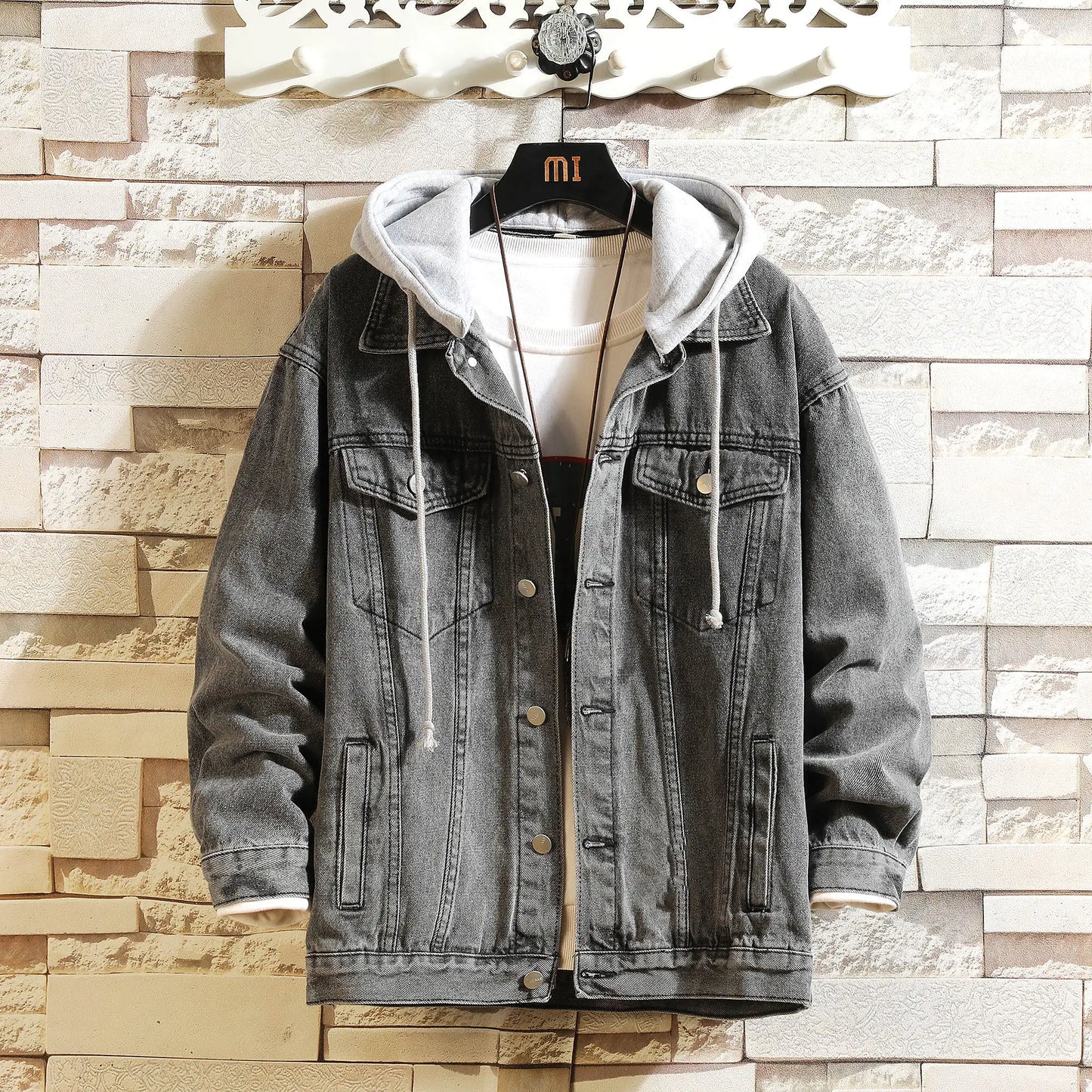 Damien™ - Men’s Denim Jacket with Hood