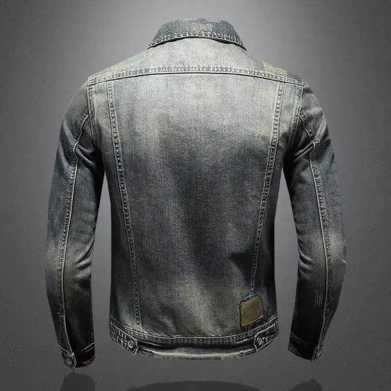 Darius™ - Retro Denim Jacket for Men for Autumn