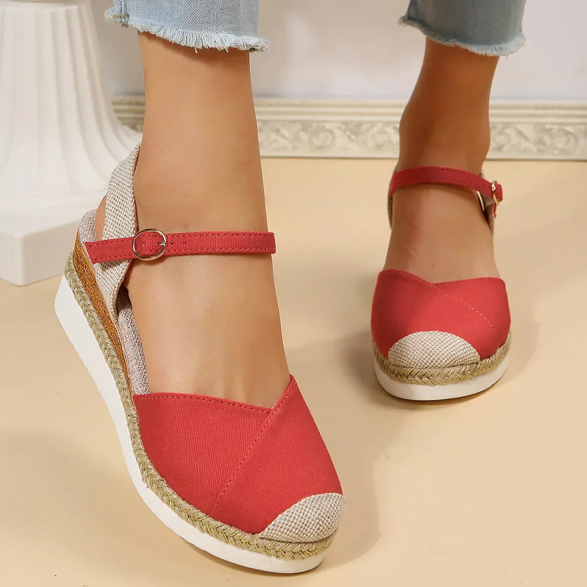 Kathrin | Women's Closed Toe Wedge Sandals