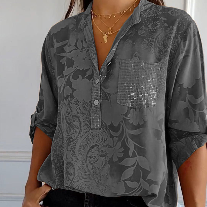 Dalia - Floral Pocket Top