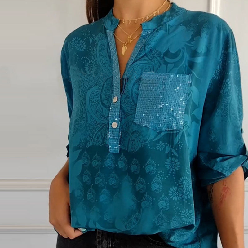 Dalia - Floral Pocket Top