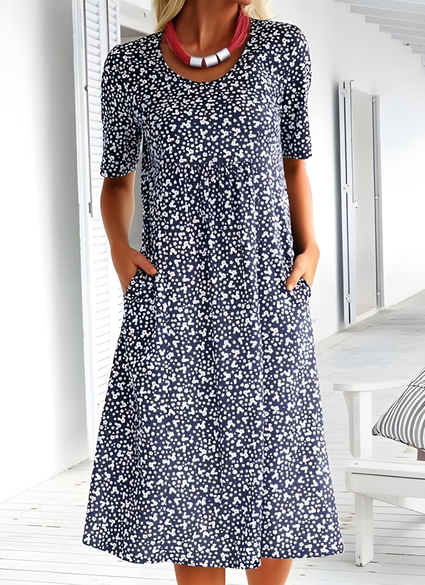 Bahira™ - Casual Round Neck Dress