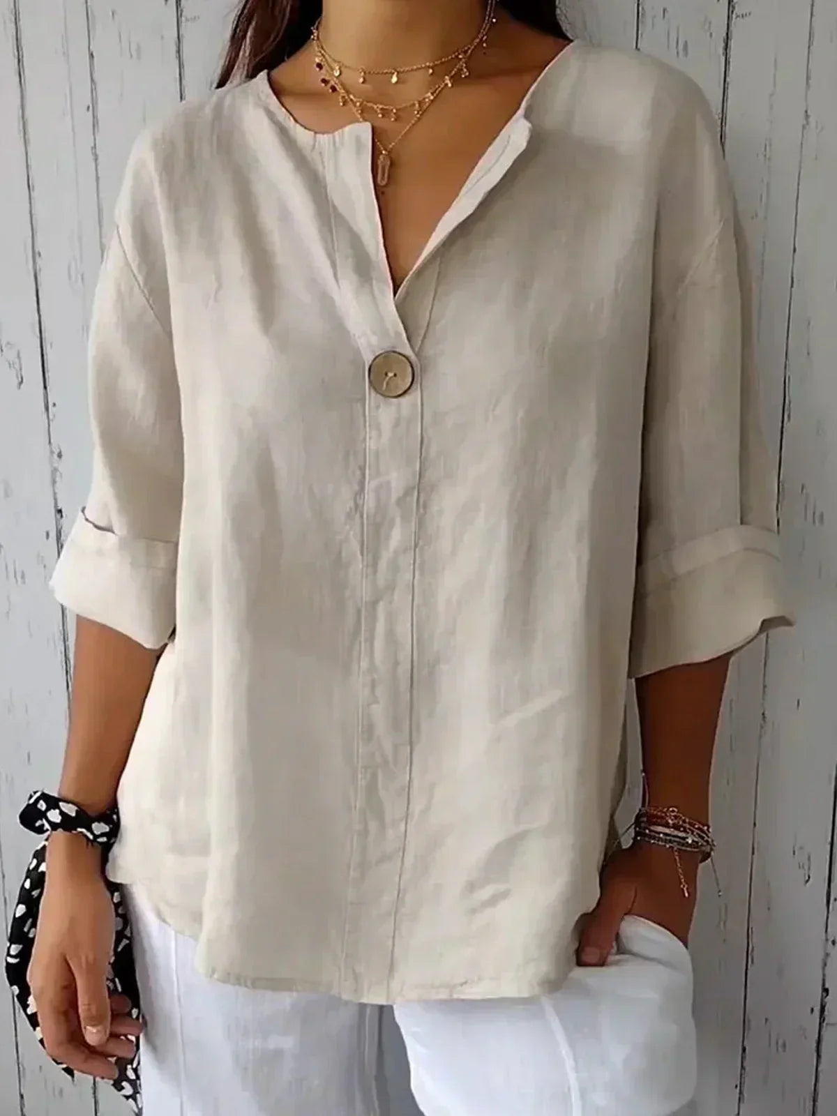 Alea™ - Casual V-neck Blouse