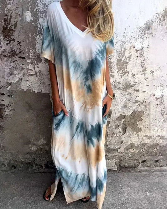 MARIA - TIE DYE BOHO DRESS