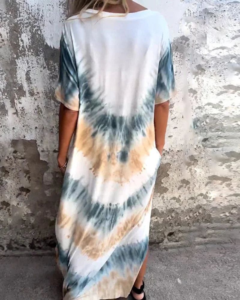 MARIA - TIE DYE BOHO DRESS