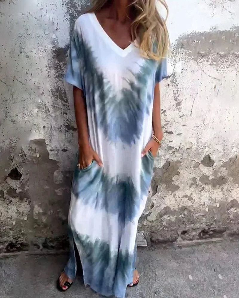 MARIA - TIE DYE BOHO DRESS