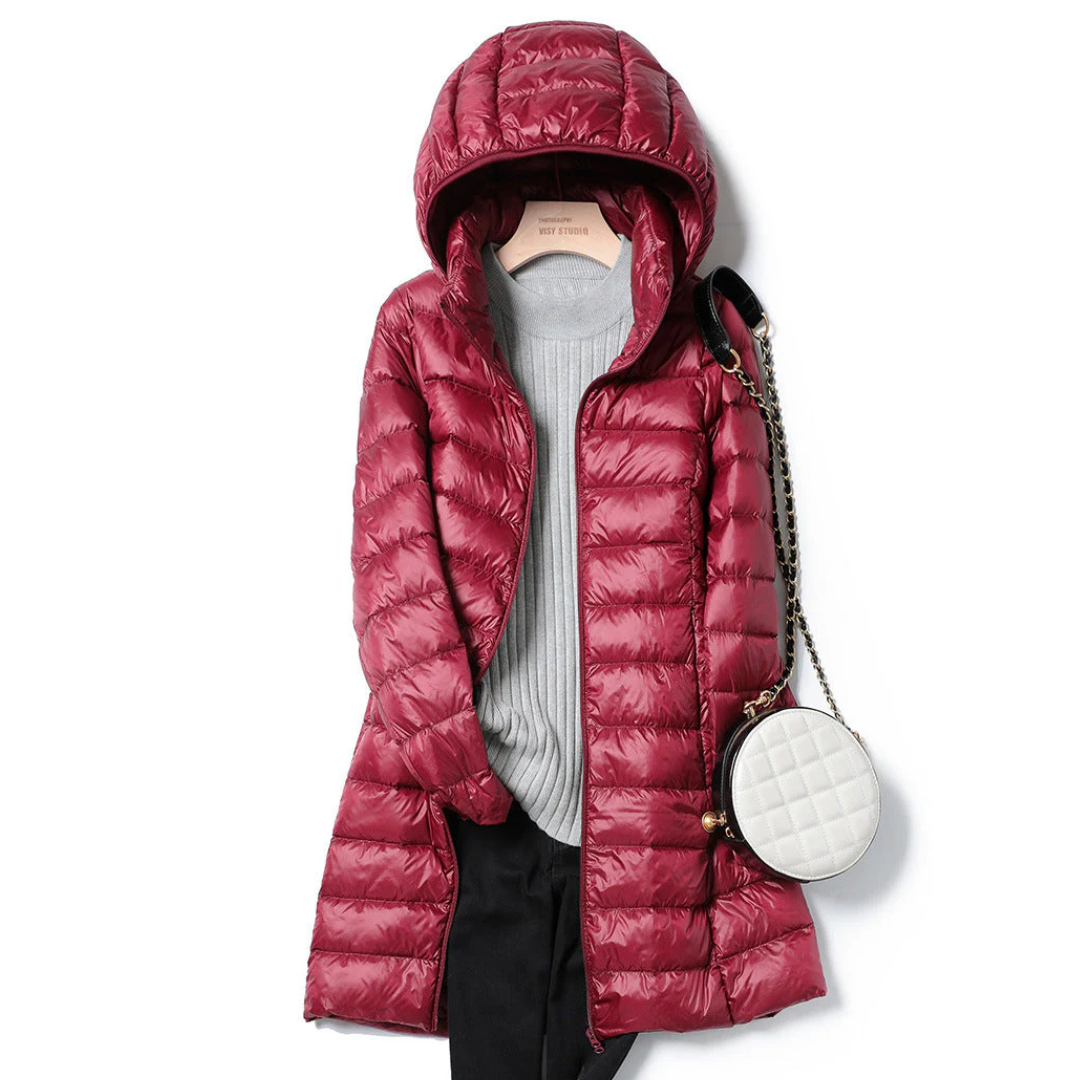 Sienna™ Long Ultralight Puff Down Jacket