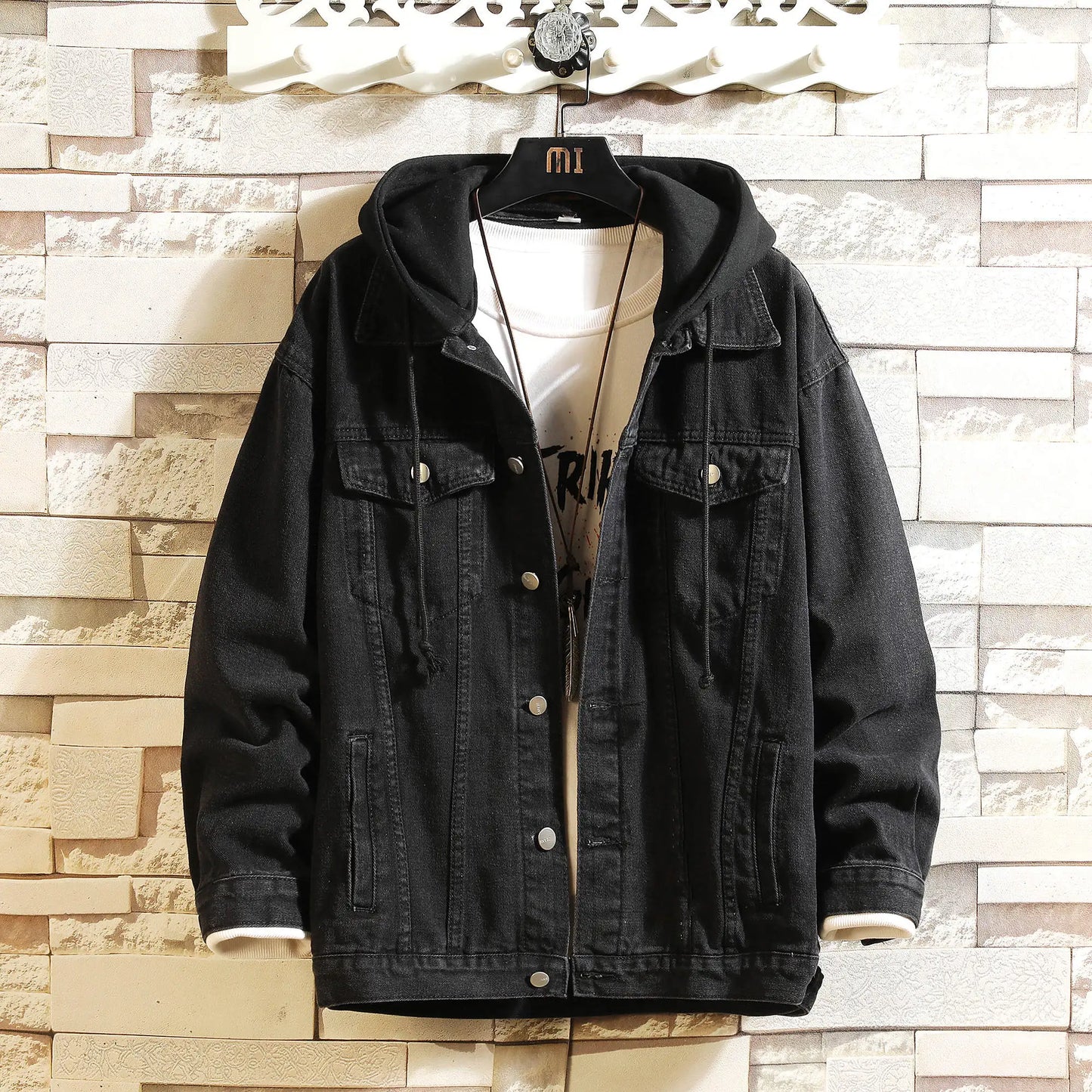 Damien™ - Men’s Denim Jacket with Hood