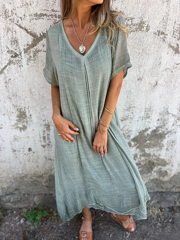 Caroline - Elegant v-neck dress