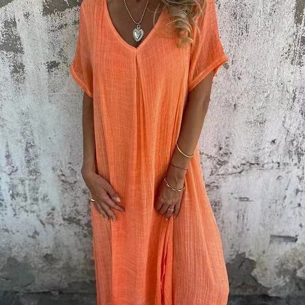 Caroline - Elegant v-neck dress