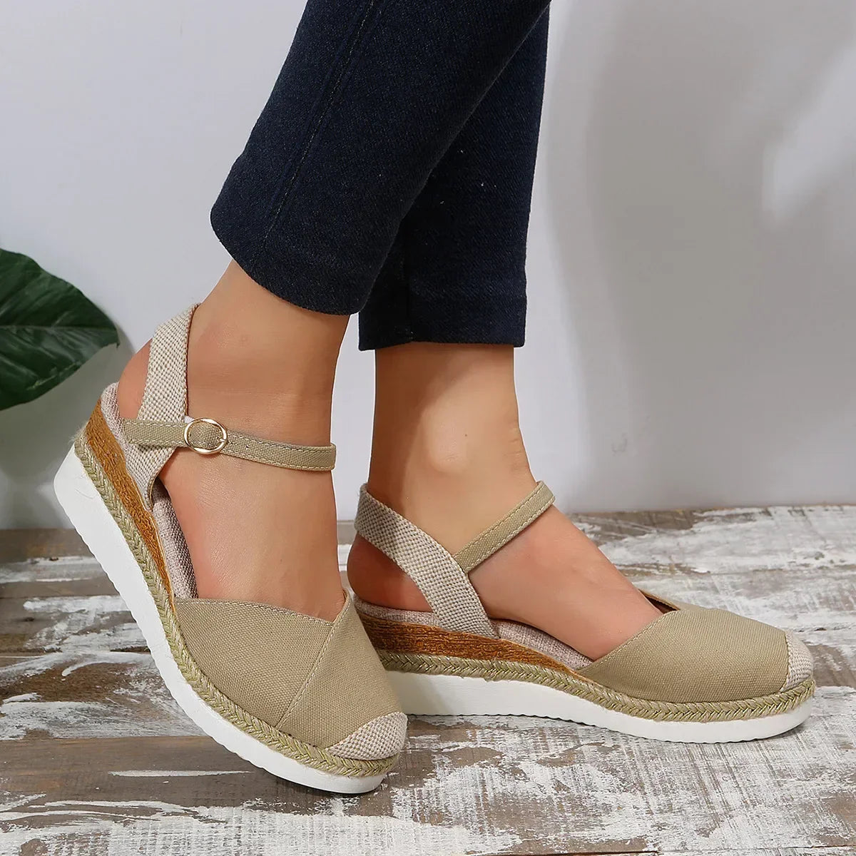 Kathrin | Women's Closed Toe Wedge Sandals
