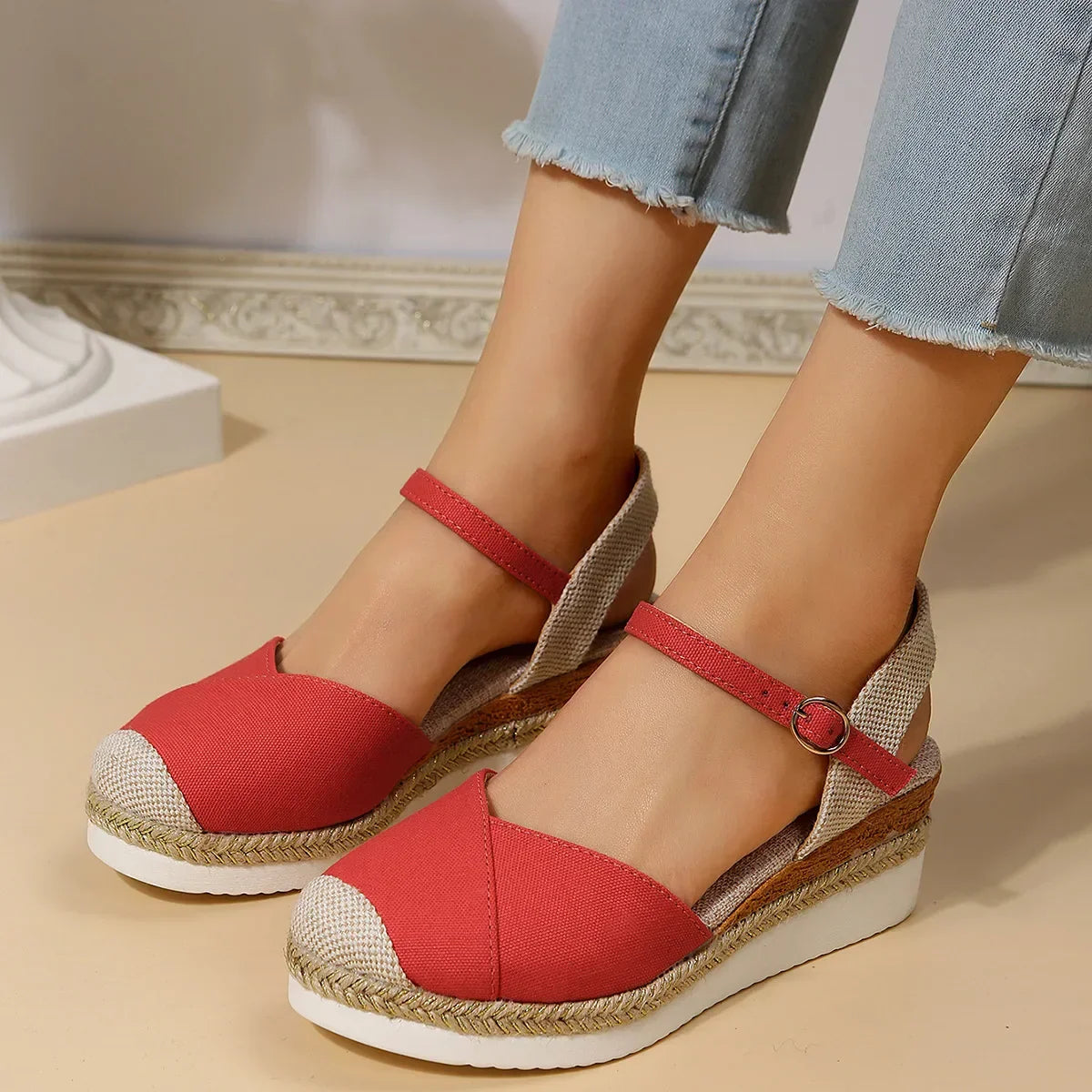 Kathrin | Women's Closed Toe Wedge Sandals