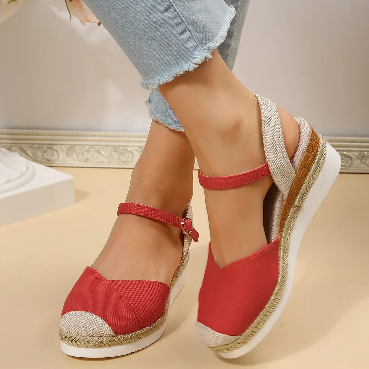 Kathrin | Women's Closed Toe Wedge Sandals