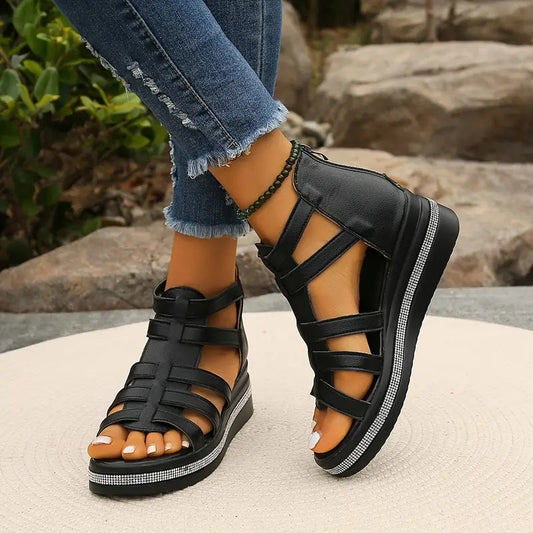 Cheri™ - Elegant Wedge Sandals