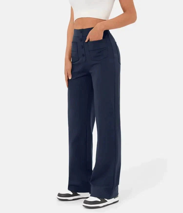 Rosali™ Elastic Pants With High Waist