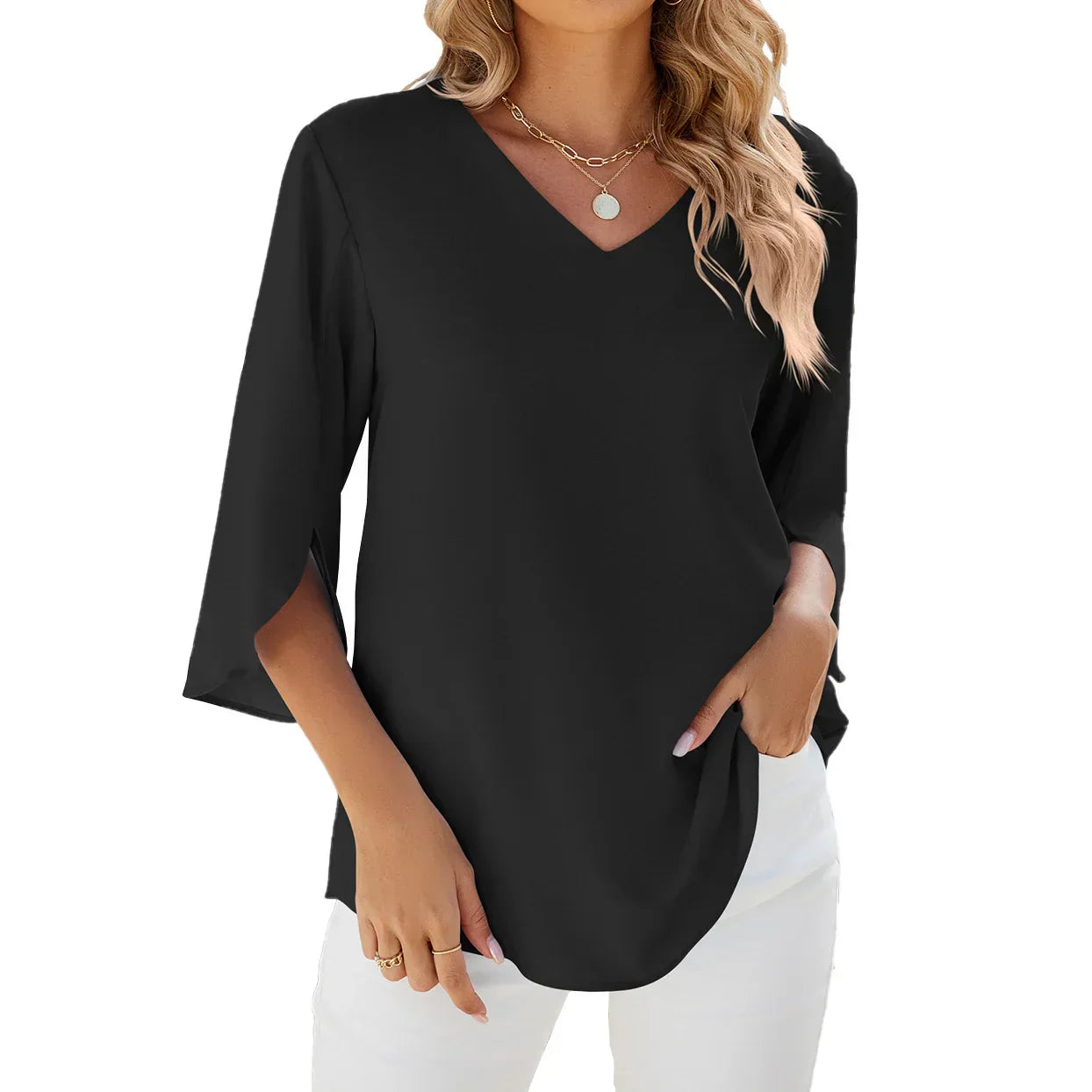 Ciara - V-neck blouse