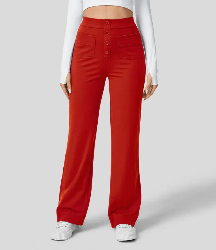 Rosali™ Elastic Pants With High Waist